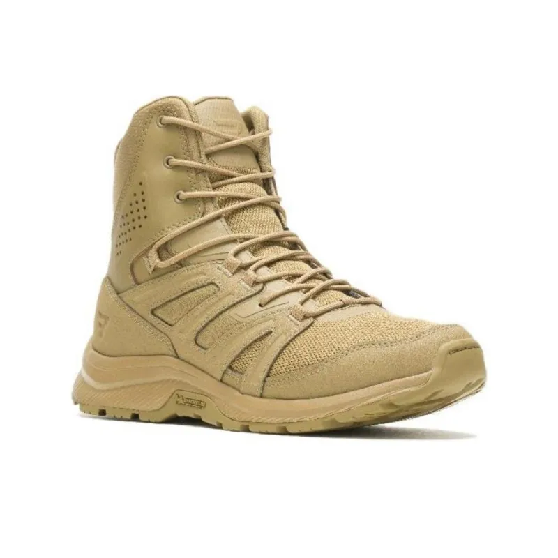 BATES Cushioned Anti-Slip Wear-Resistant Waterproof And Breathable High-Top Outdoor Shoes Men's Brown Green-1