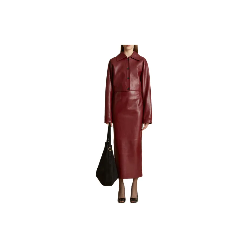 KHAITE Sue Jacket 'Oxblood'-1