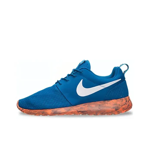 Nike Roshe Run Marble Military Blue Orange