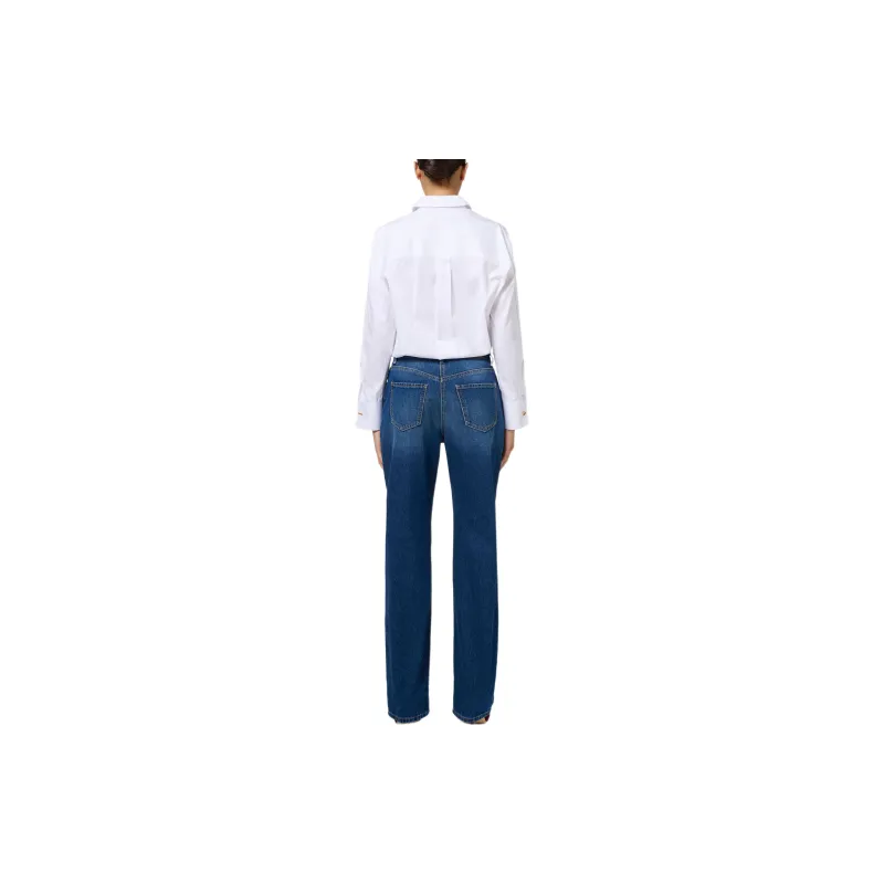 Elisabetta Franchi Striped Jacquard Poplin Shirt-2
