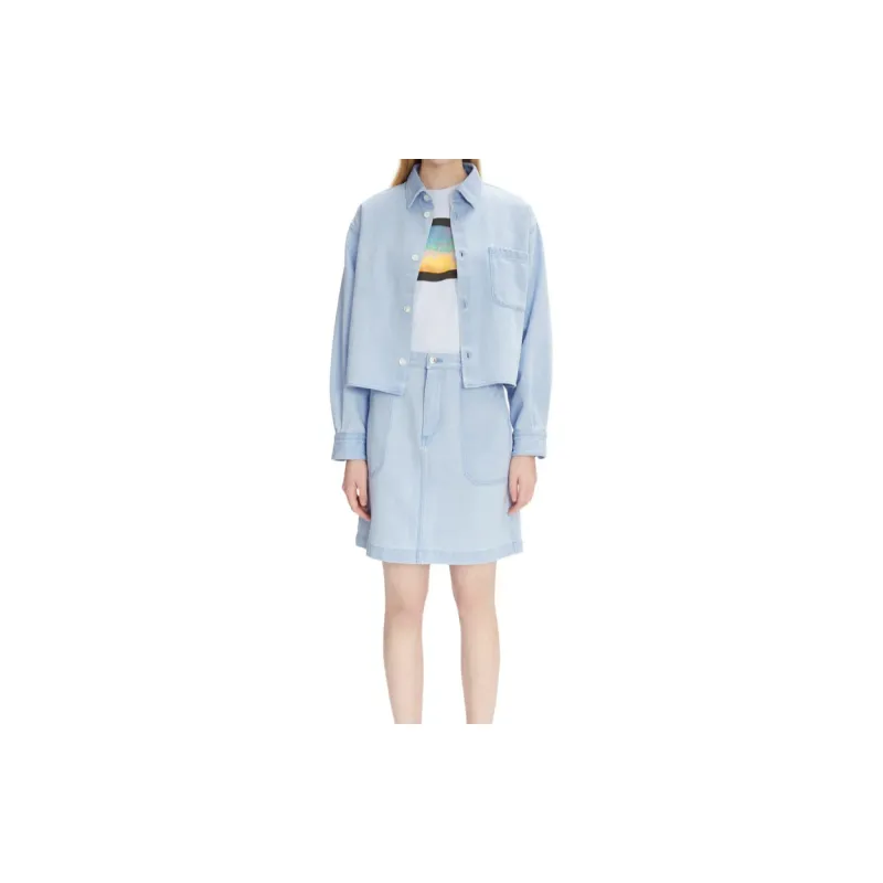 A.P.C FW24 Denim Jacket Women's Bleached White-1