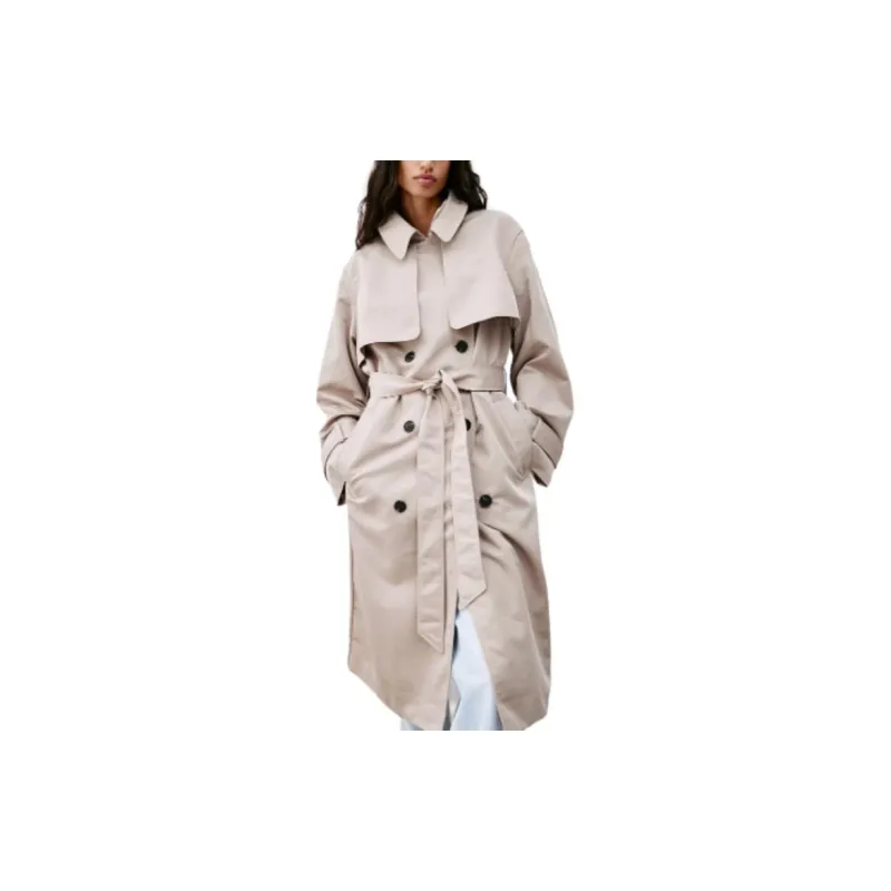 H&M Trench Coats Women's Beige-3
