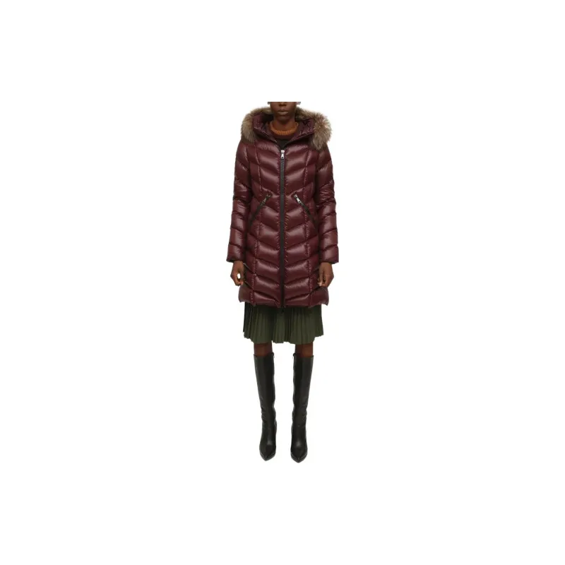 Moncler FW22 Down Jacket Women's Burgundy-3