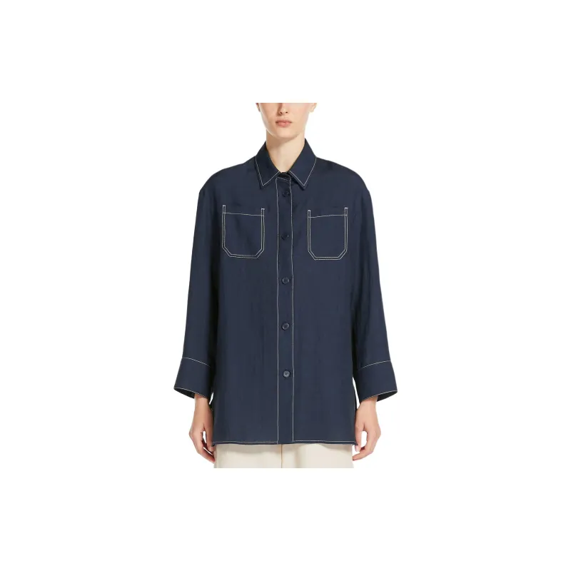 'S MAX MARA Buttoned Long Sleeved Top-1