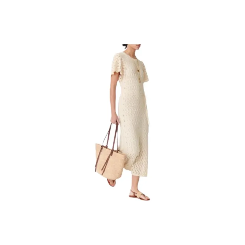 Vanessa Bruno Short Sleeved Dresses Women's Beige-3