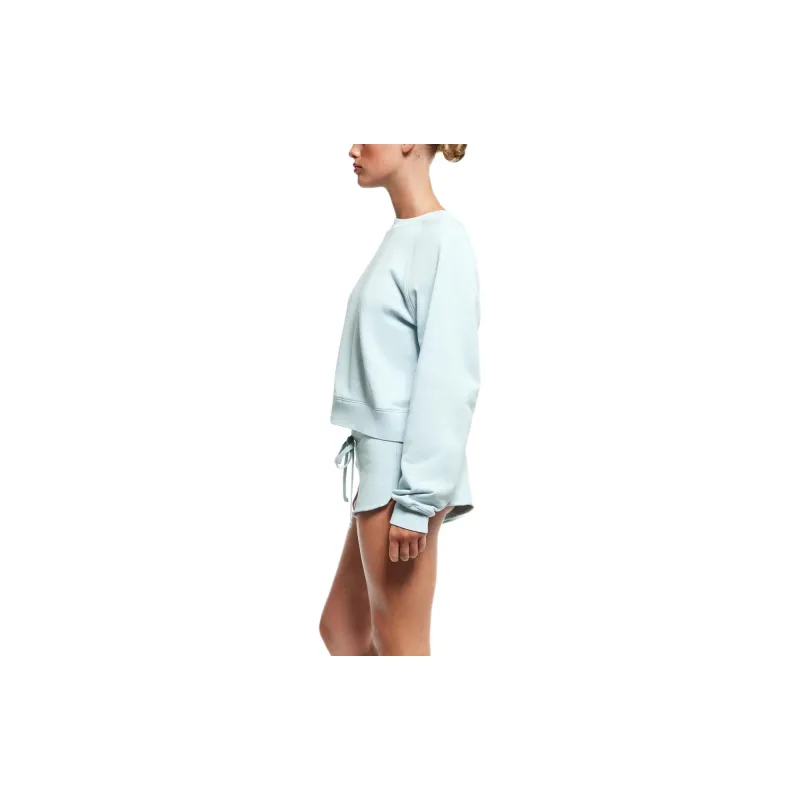 SKIMS SS24 Summer Collection FRENCH TERRY CLASSIC CREWNECK Sweatshirt Women's OPAL/Opal-3