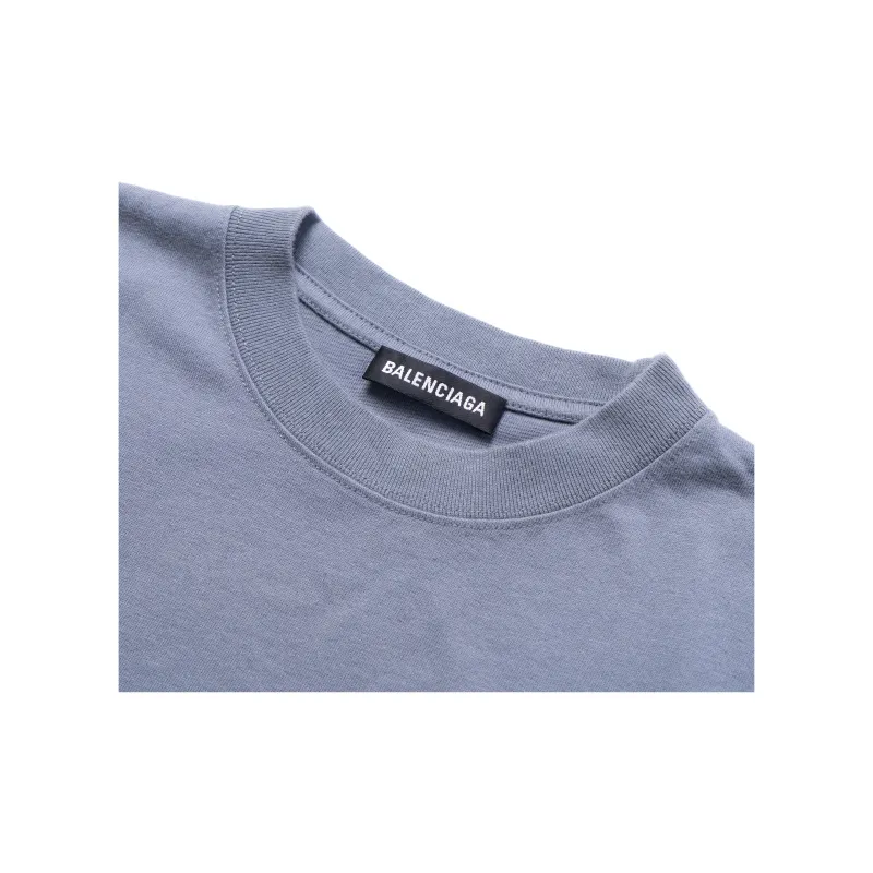 Balenciaga T Shirts Unisex Gray-2