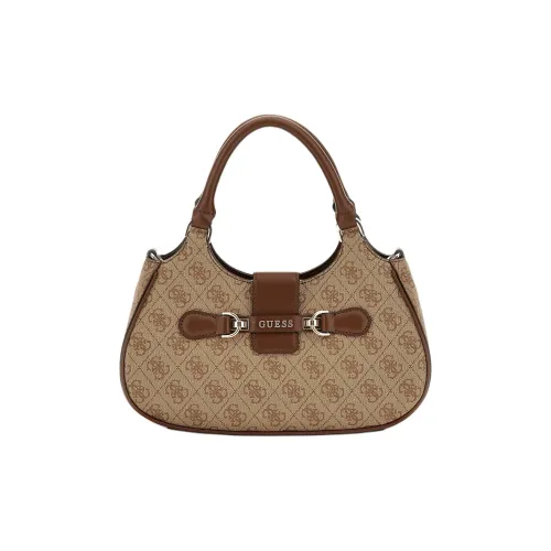 GUESS Polyurethane Shoulder Bag Crossbody Bag Handbag Women's Brown