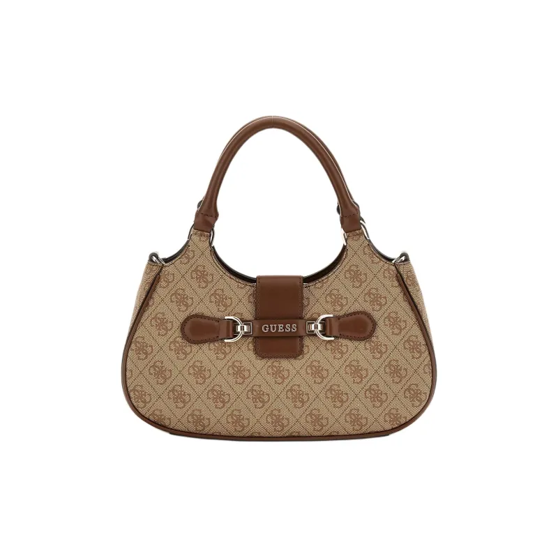 GUESS Polyurethane Shoulder Bag Crossbody Bag Handbag Women's Brown-0
