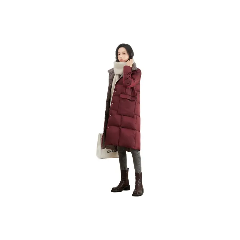 YAYA Down Jacket Women's Burgundy-3