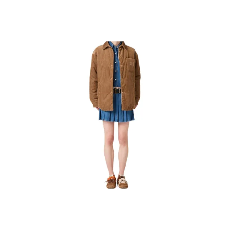 MIU MIU FW24 Down Jacket Women's Camel Brown-1