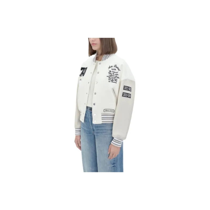AMIRI Eagle Varsity Jacket Jackets & Coats Women's White-5