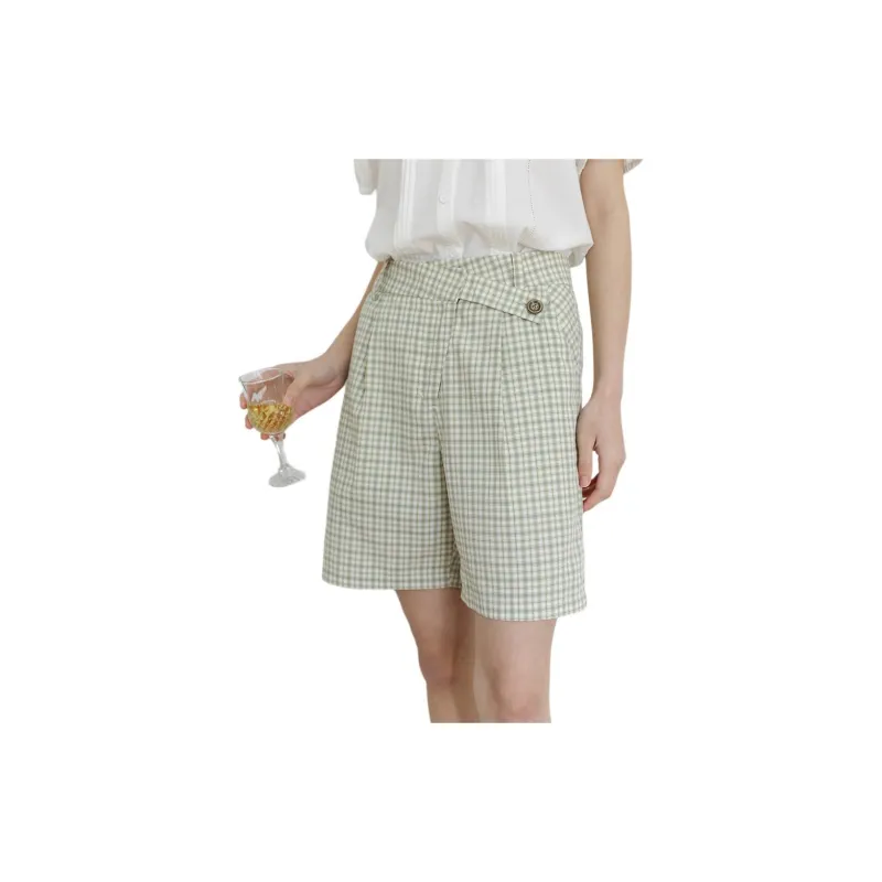 Omont Green And White Plaid Women's-1