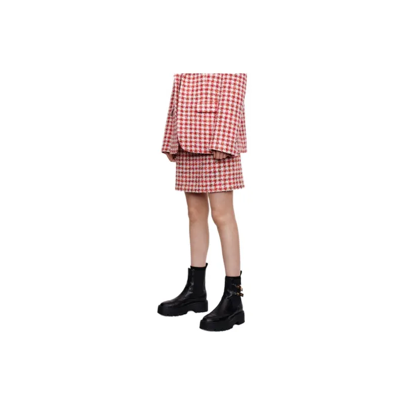 IMMI Casual Short Skirts Women's Red-3