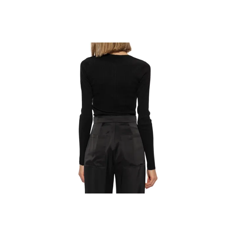 MaxMara Urlo Ribbed Long Sleeve Sweater-3