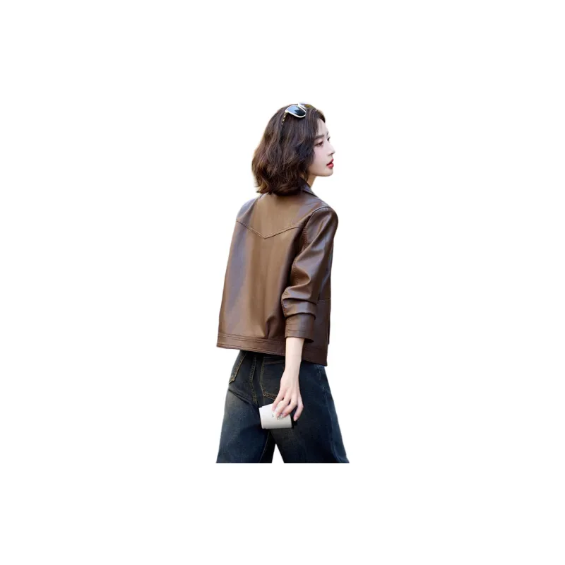 Yi Mengyuan Leather Jacket Women's-2