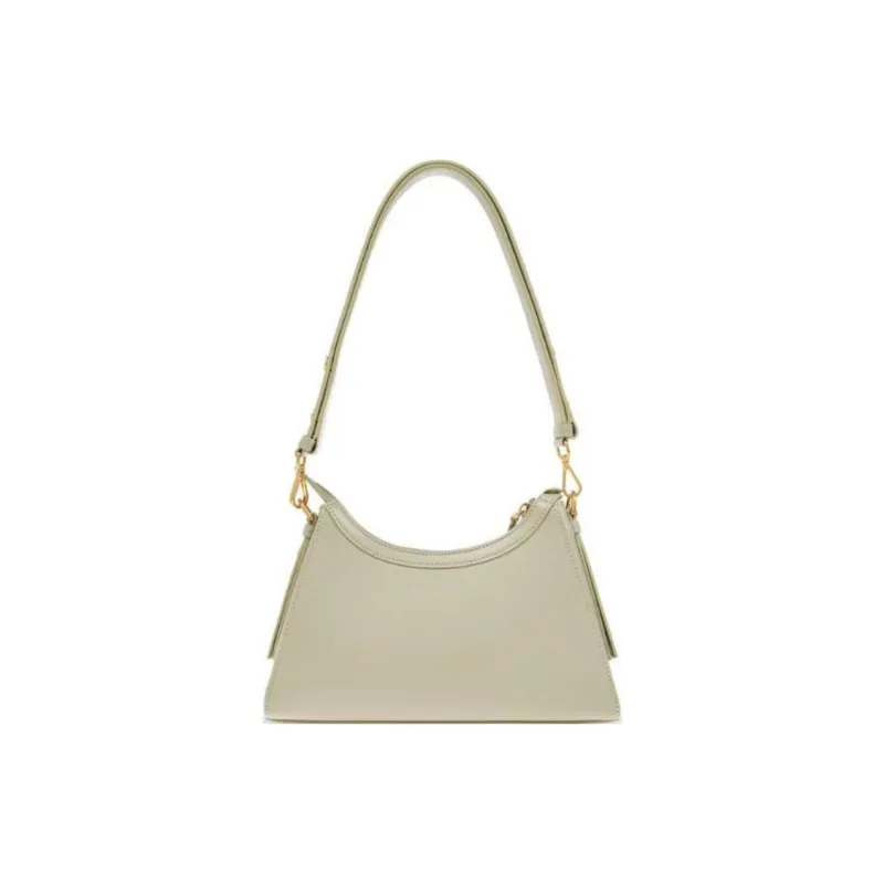 BALMAIN Leather Handbag Shoulder Bag Women's Green-2