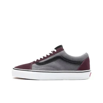 Vans Customs Color Block Old Skool 'Grey Red'