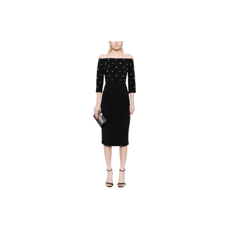 Sachin & Babi Fatima Crystal-embellished Midi Dress-1