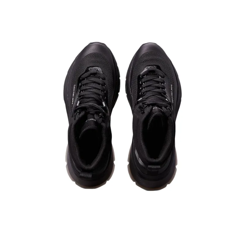 CKJ CALVIN KLEIN JEANS High Top Casual Shoes Women's Black-4