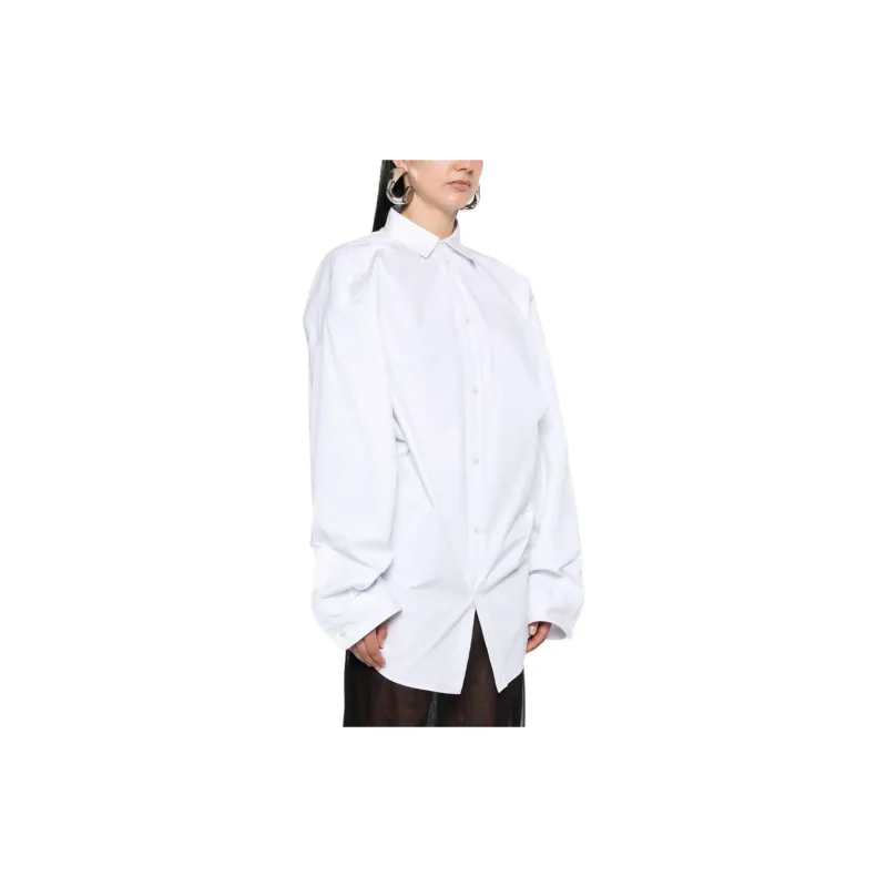 Balenciaga Asymmetric Poplin Shirt-3