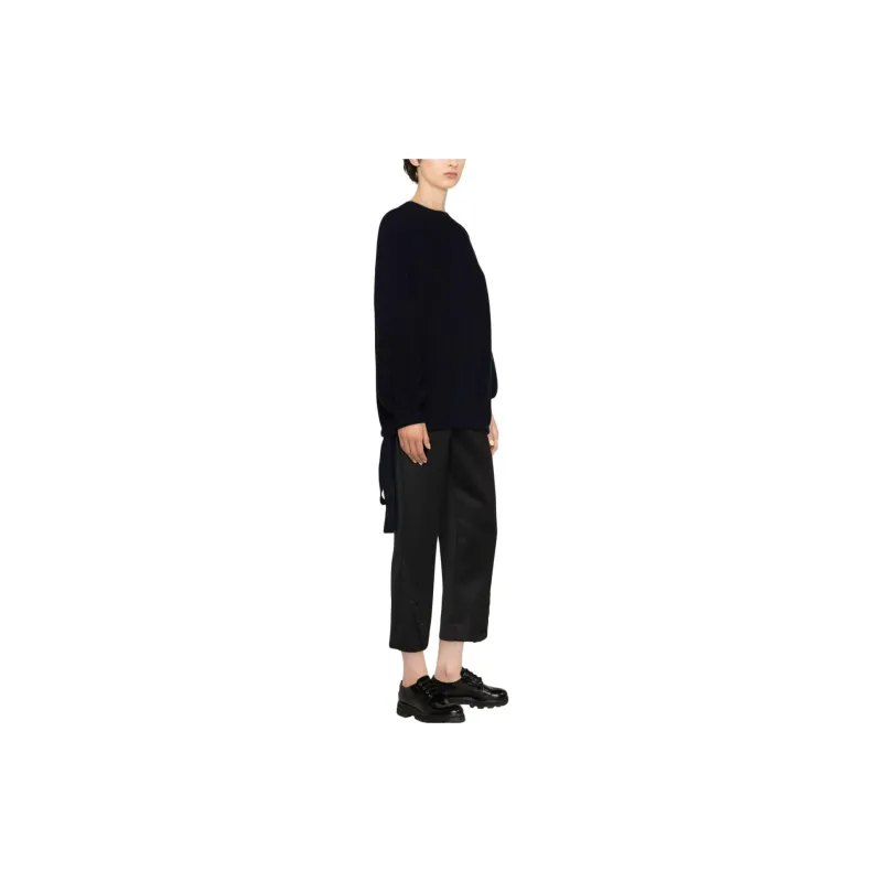 MSGM Puffball Tied Waist Crewneck Jumper-2