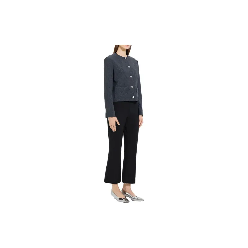 THEORY Knitwear Women's Charcoal Gray-3