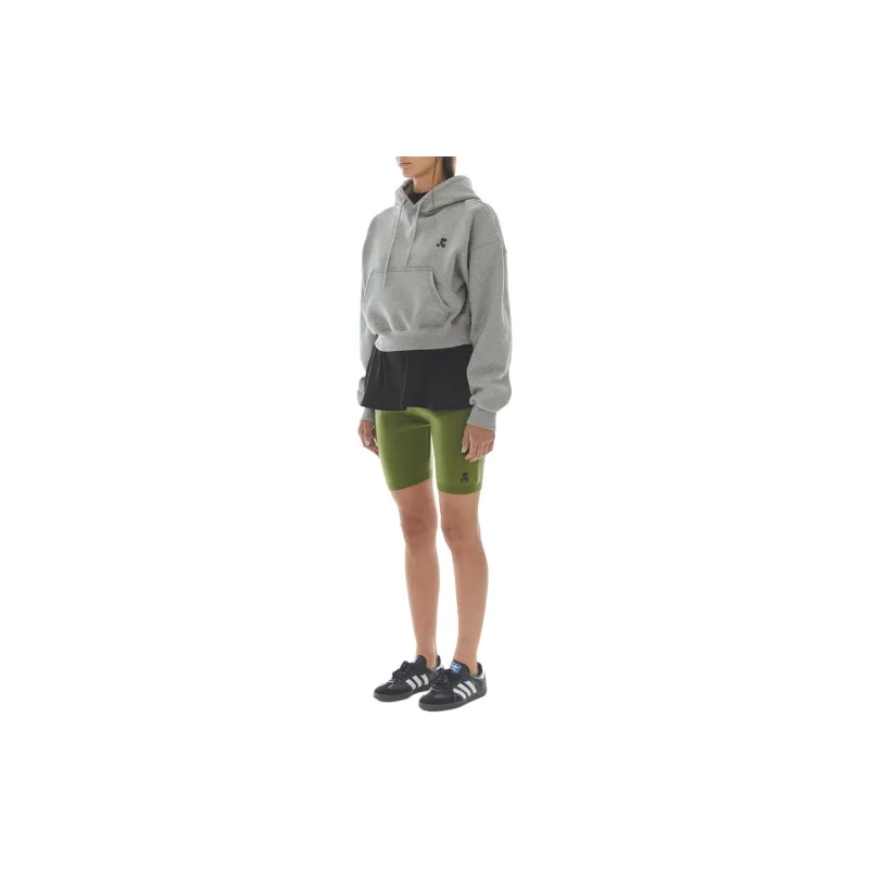 Rest&Recreation STITCH CROPPED HOODIE Sweatshirt Women's GREY/Gray-4
