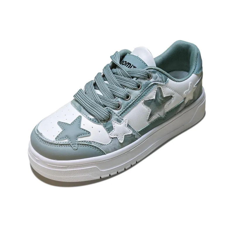 Wooden Rabbit Slip Resistant Cushioning Lightweight Height Increasing Low Top Skateboard Shoes Women's-1