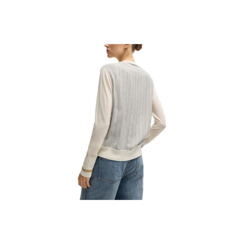 HUGO BOSS Knitted edge Panelled Jacket-3