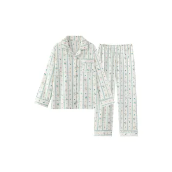 Qiao Ni Tong Pajama Set Women's Light Blue