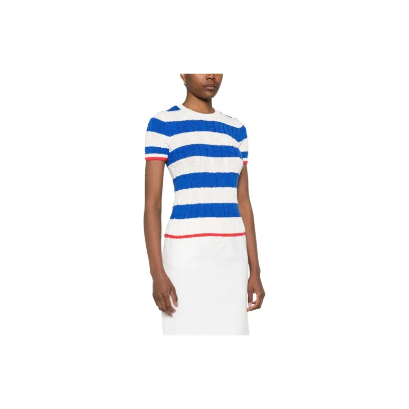 Polo Ralph Lauren Striped Cable knit Top-3