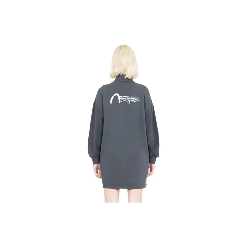 EVISU Long Sleeved Dresses Women's Dark Gray-2