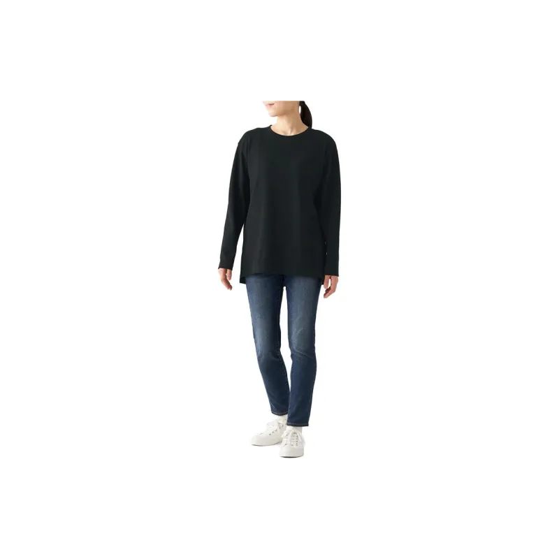 MUJI Drop Shoulder Sleeve T-Shirt Women's-2