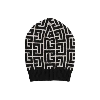 BALMAIN Maxi Monogram Wool Beanie