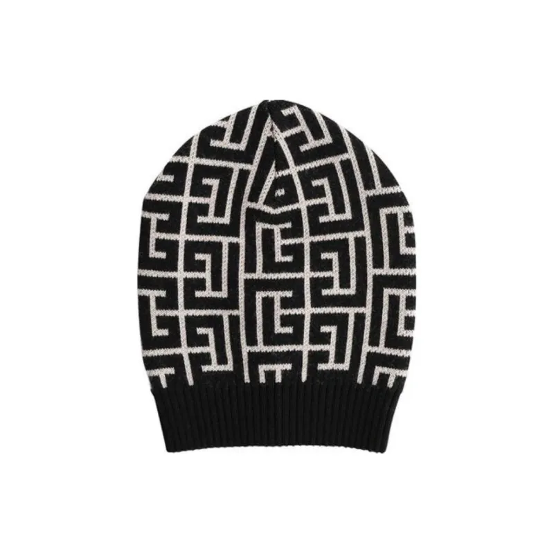 BALMAIN Maxi Monogram Wool Beanie-2