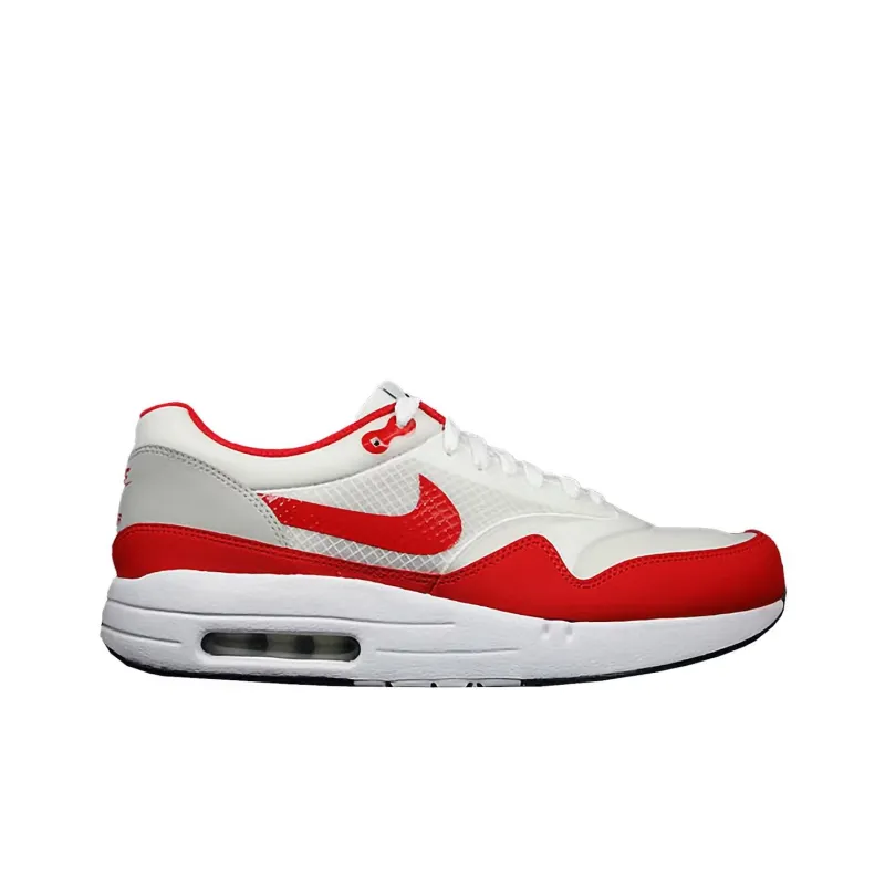 Nike AIR MAXIM 1 Anti-Slip Wear-Resistant Low-Top Casual Shoes Men's White Red-1