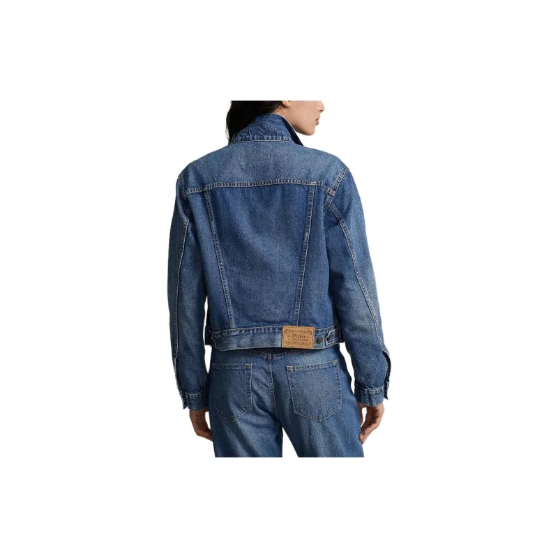 Polo Ralph Lauren Logo Patch Cropped Jacket-6