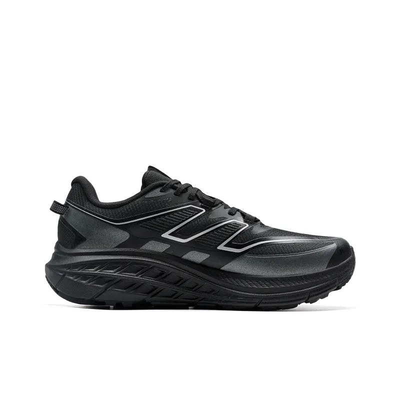 XTEP Slip Resistant Rebound Low Top Trail Running Running Shoes Men's Black-1