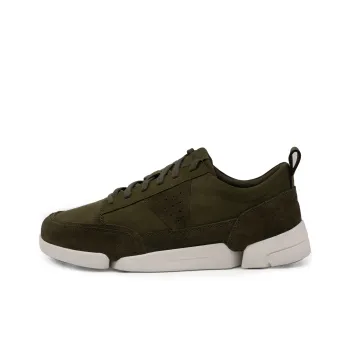 Clarks Trigenic Low Top Casual Shoes Men's Olive Green
