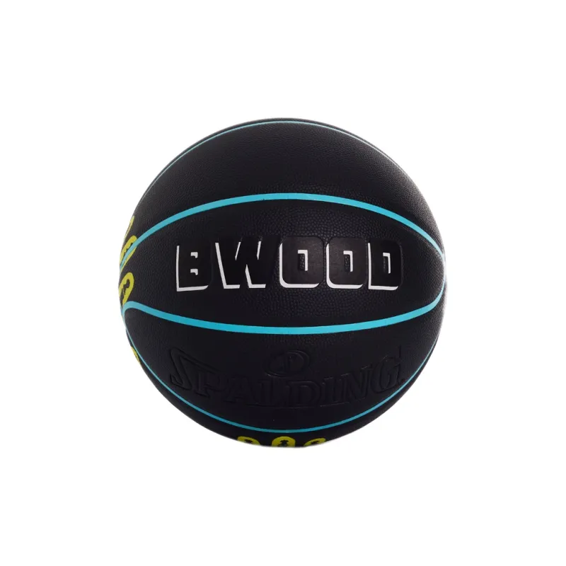 SPALDING PU Basketball Black Yellow Size 7 Training Unisex-2