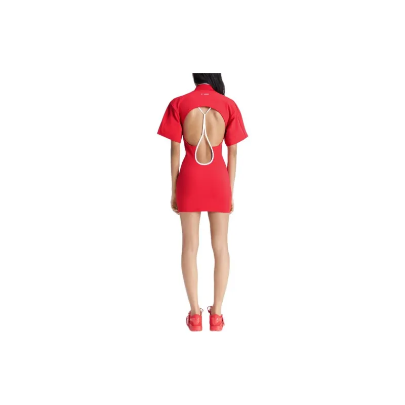 Nike X Nike Short Sleeved T Shirt Dress Dark Red-2
