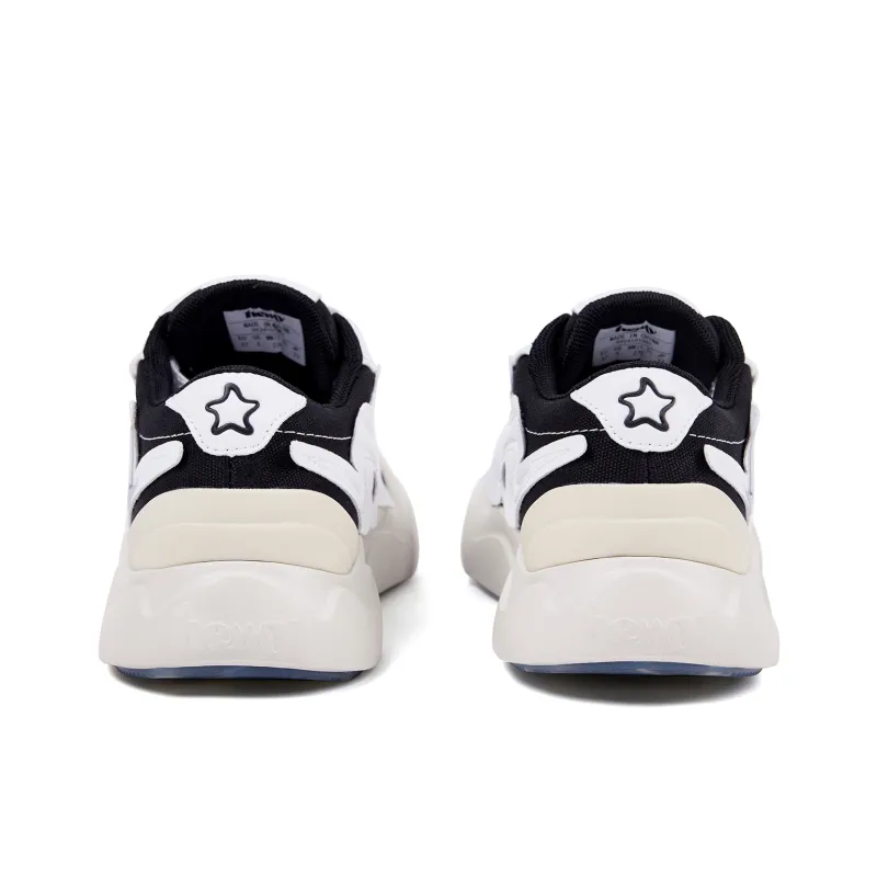 Hemy Anti Slip Wear Resistant Low Top Casual Shoes Unisex Black-4