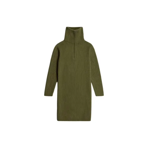 G-STAR RAW Long-Sleeved Dresses Women's Deep Olive