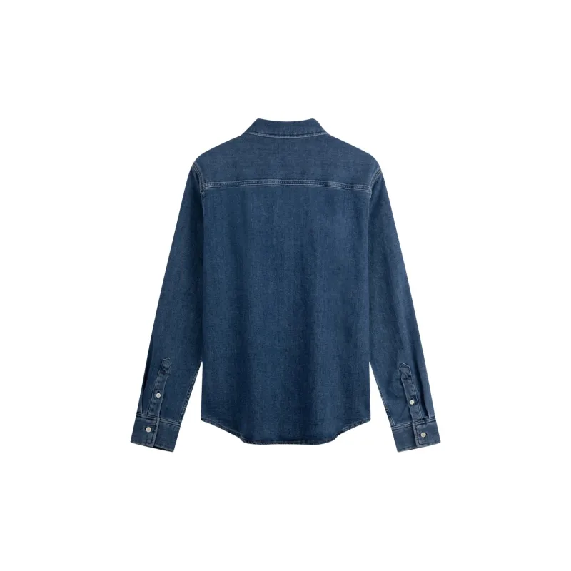 CALVIN KLEIN Shirt Men's Denim Blue-1