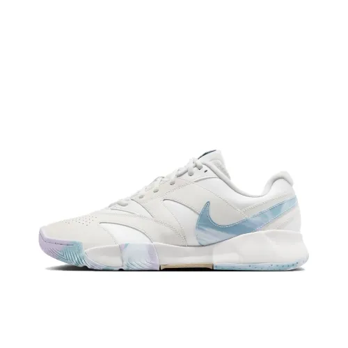 Nike Court Lite 4 Premium Leather Summit White Phantom Denim Turquoise Hemp