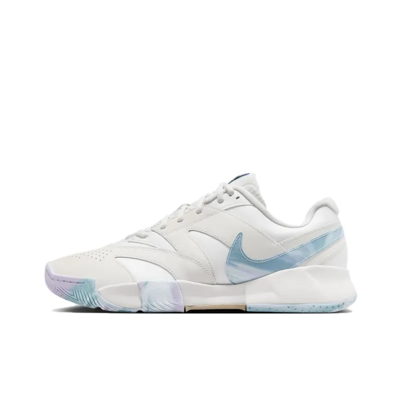 Nike Court Lite 4 Premium Leather Summit White Phantom Denim Turquoise Hemp-0