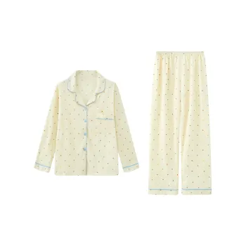 Sleep Advanced Fashion Japanese Style Sweet Style Students Dormitory Home Outerwear-Ready Pajama Set Women's