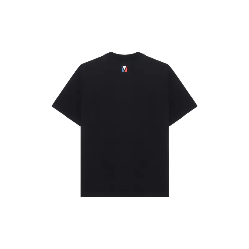 LOUIS VUITTON Embellished Short Sleeved Cotton Crewneck-1