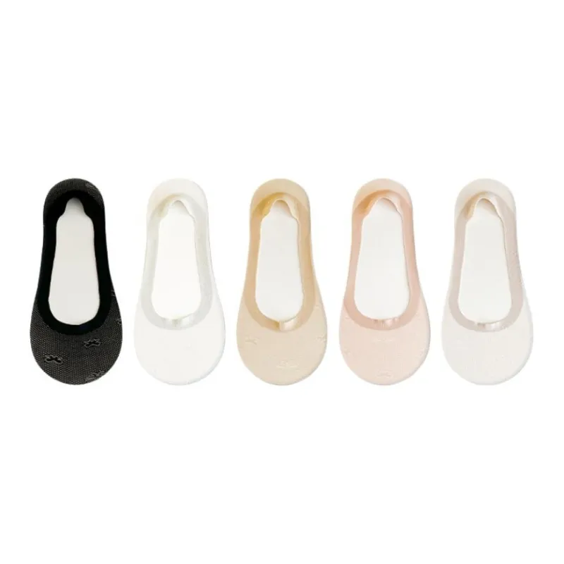 ROBINHOOD No Show Socks Women's 5 Pack-0